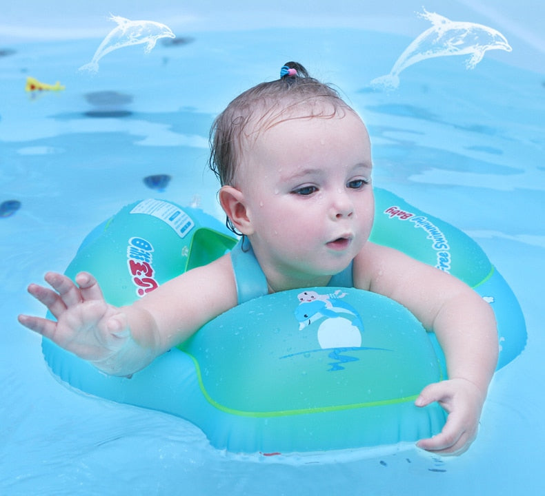 Baby Swimming Ring Kids Swimming Pool Accessories Circle Bathing Inflatable Double Raft Rings